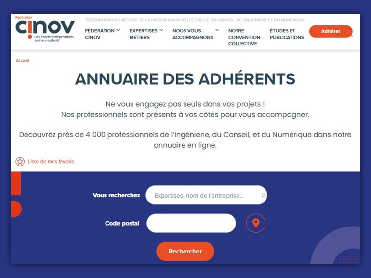 Annuaire des adhérents