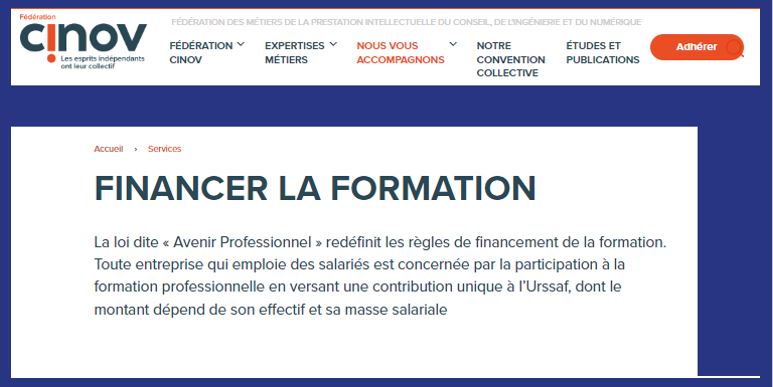 FINANCER LA FORMATION