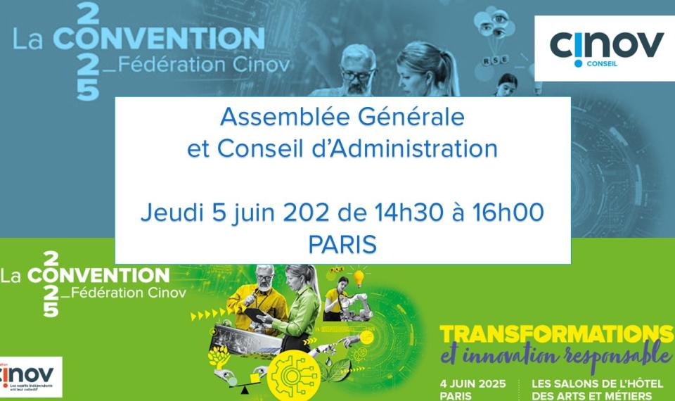 Save the Date : Assemblée Générale Ordinaire - Jeudi 5 Juin 2025 à Paris !